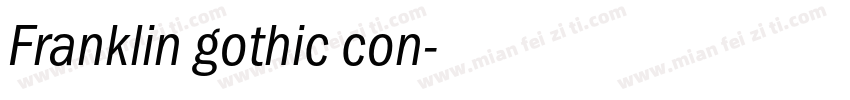 Franklin gothic con字体转换